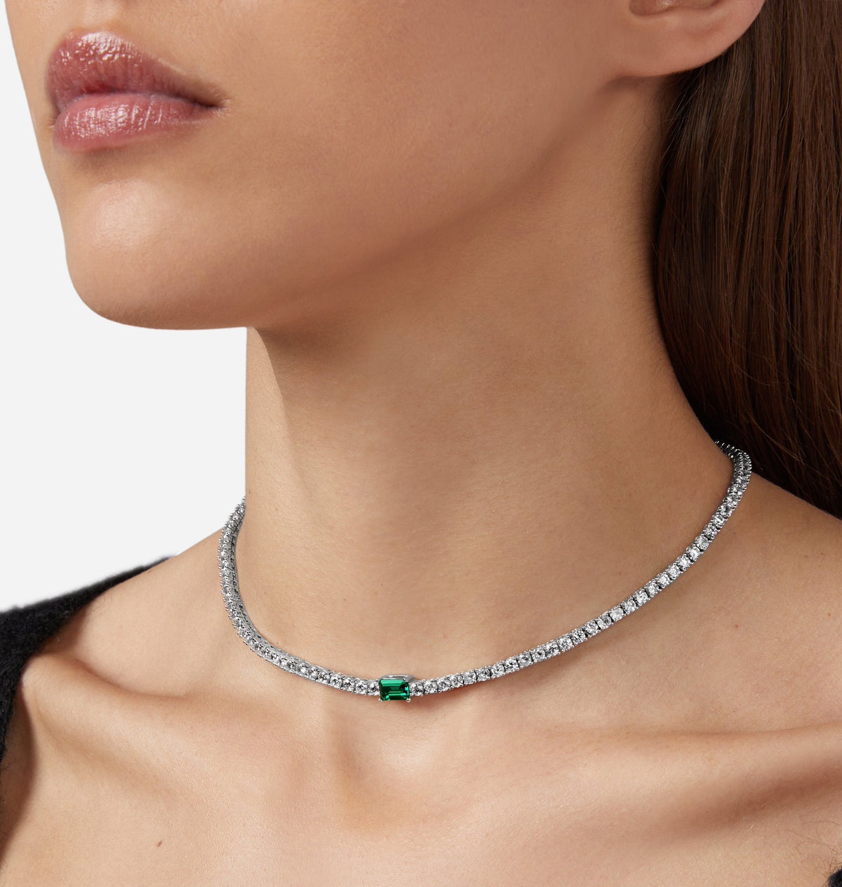 Girocollo tennis Emerald - Gioielleria Fondente