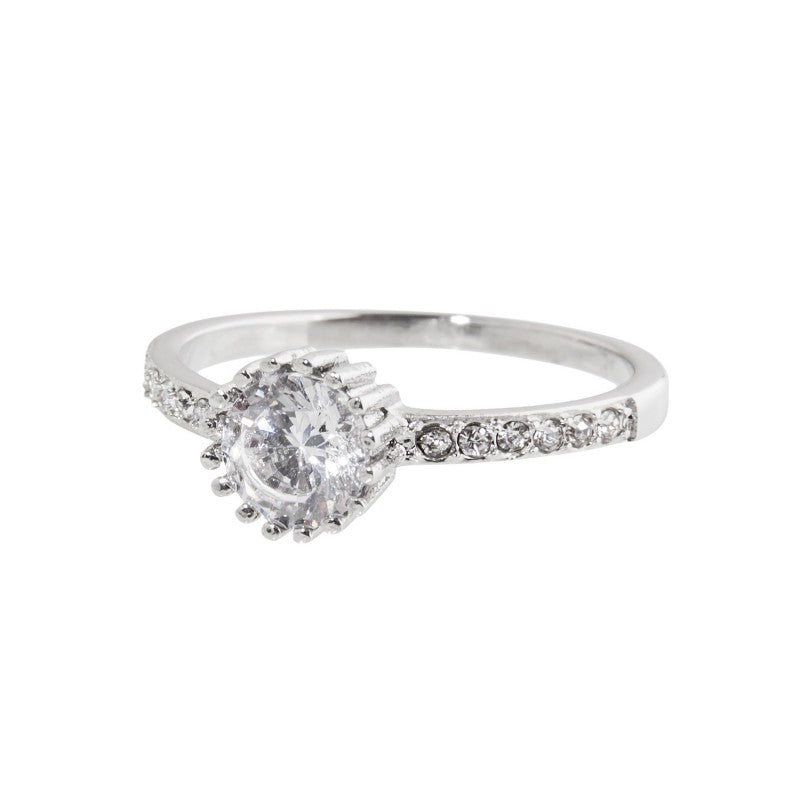_5an0015 Anello strass pietra tonda