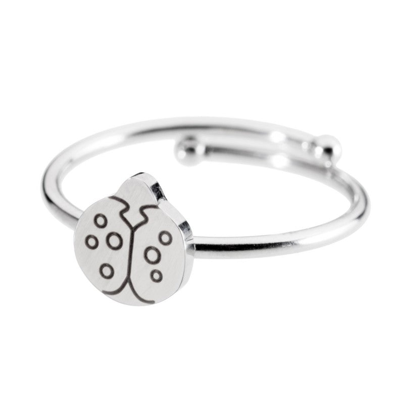 18an024 Anello con coccinella