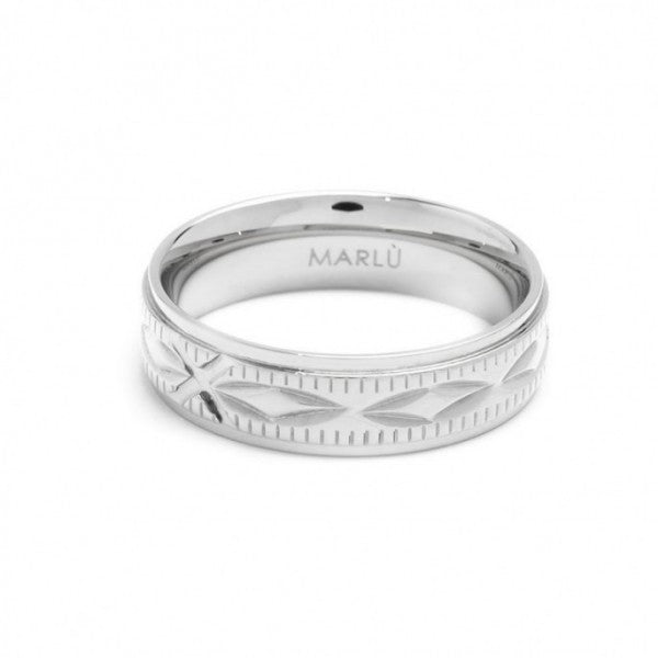33an0003 Anello texture a nodo
