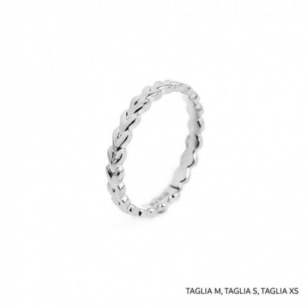 18an098 Anello trama chevron