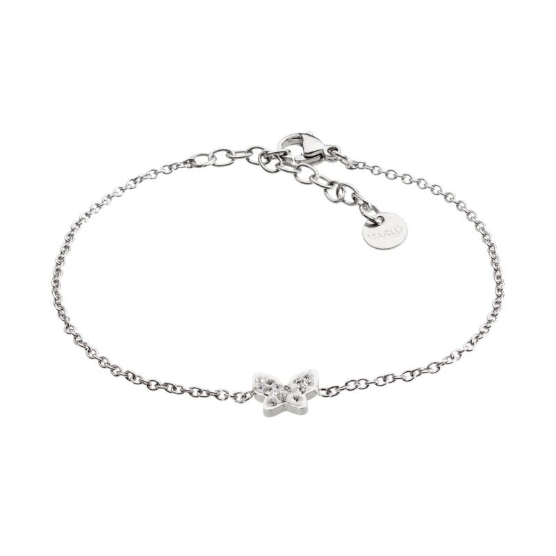 18br051 Bracciale farfalla con strass
