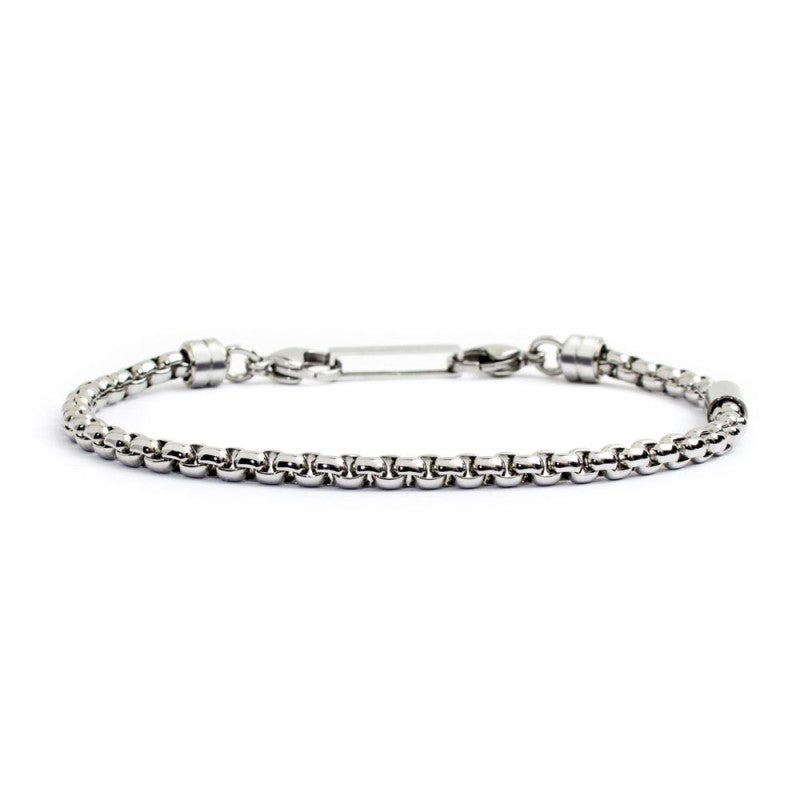 Bracciale catena box rounded 4mm - Gioielleria Fondente