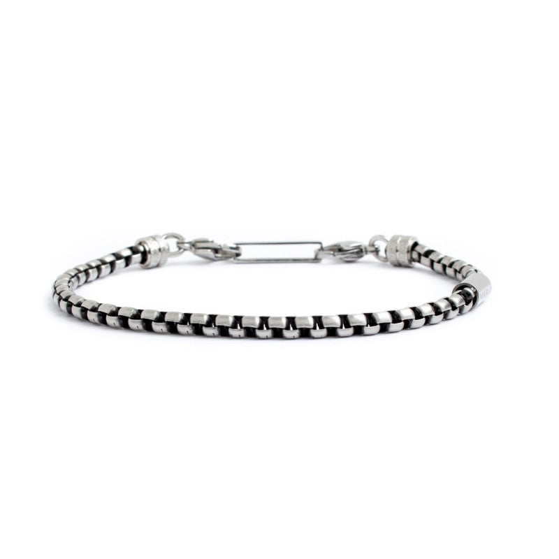 Bracciale catena box rounded 4mm - Gioielleria Fondente
