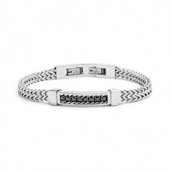 31BR0003-N BRACCIALE CATENA SPINA DI PESCE