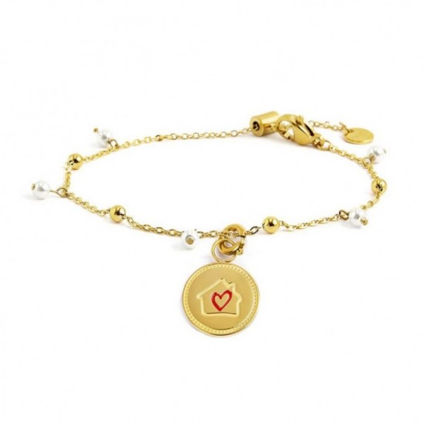 15BR088G-W BRACCIALE CON PENDENTE CASA