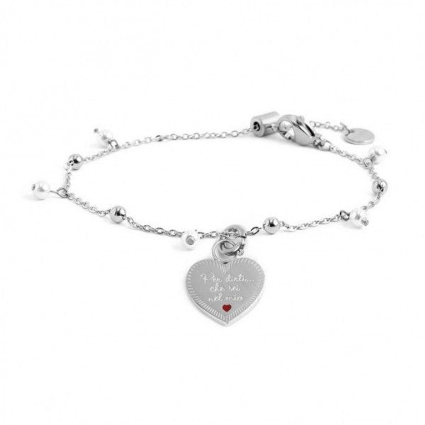BRACCIALE CON PENDENTE CUORE NIPOTE - Gioielleria Fondente