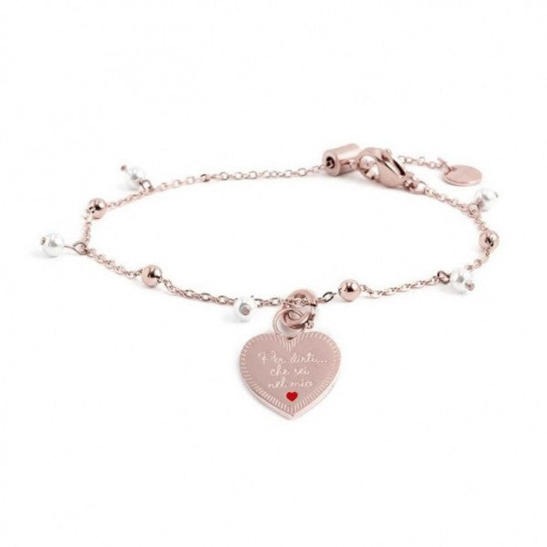 BRACCIALE CON PENDENTE CUORE NIPOTE - Gioielleria Fondente