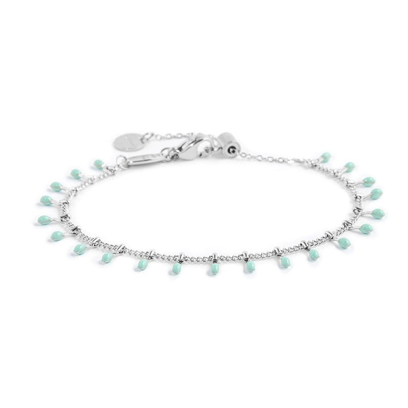 Bracciale con pendenti smaltati