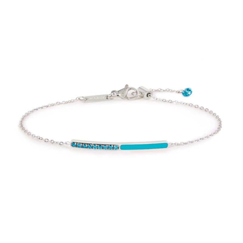 Bracciale con zirconi e smalto