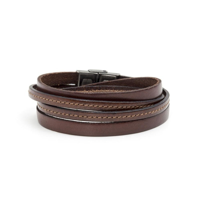 Bracciale cuoio due giri
