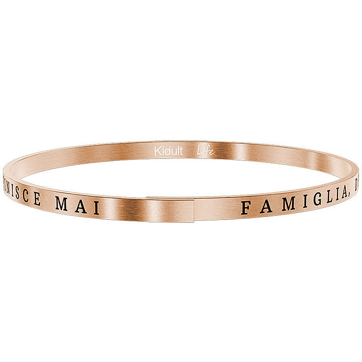 731730 Bracciale Family "famiglia e' dove la vita ha inizio e l'amore non finisce mai"