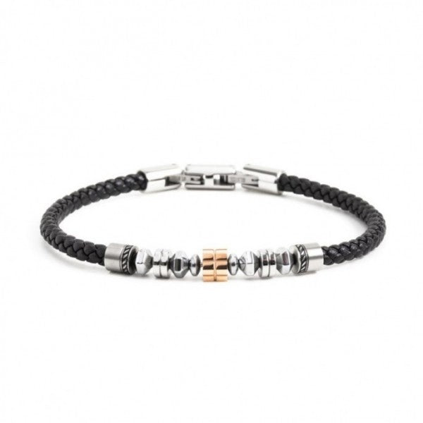 1br0037 Bracciale  ecopelle