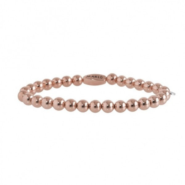18br070r Bracciale elastico pallini 4mm