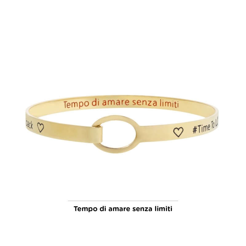 18br063g Bracciale rigido love the moon and back