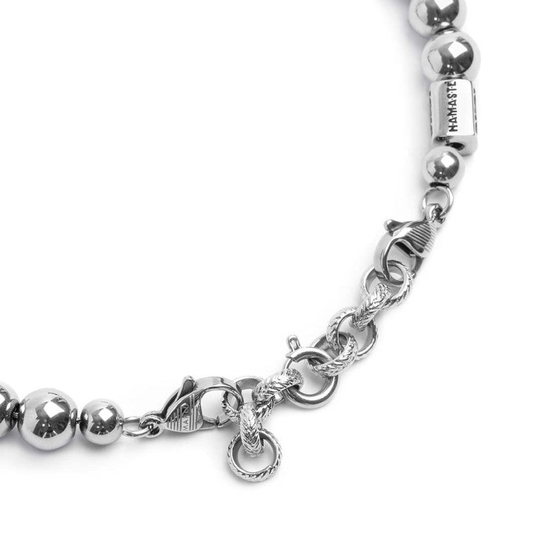 Bracciale sfere ematite 8mm - Gioielleria Fondente