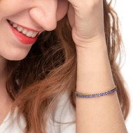 Bracciale tennis zirconi baguette