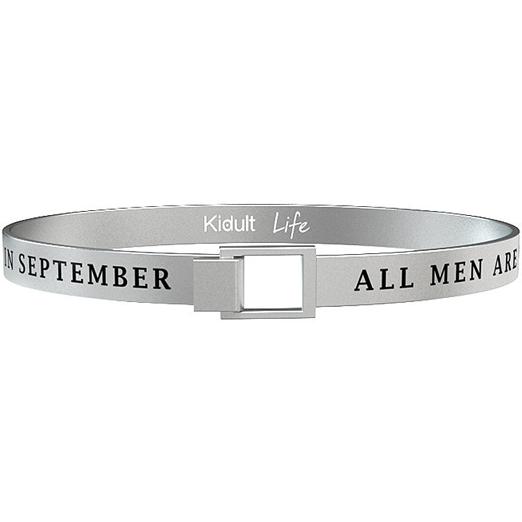 731384 Bracciale Symbols "All men are created equal but only the best are born in september"