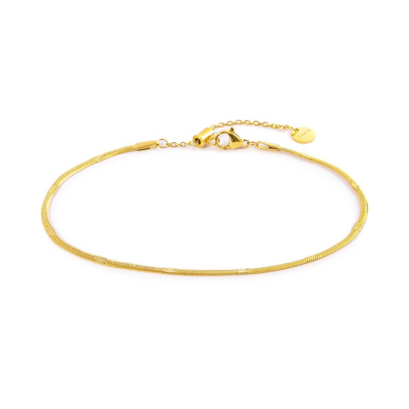 Cavigliera catena snake con decoro