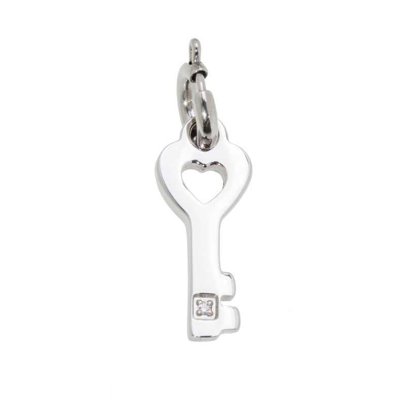 18ch045 Charm chiave con zircone