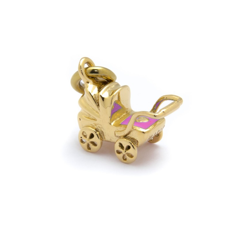 21ch004g-r Charm carrozzina rosa