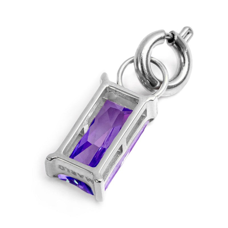 Charm con zircone baguette - Gioielleria Fondente