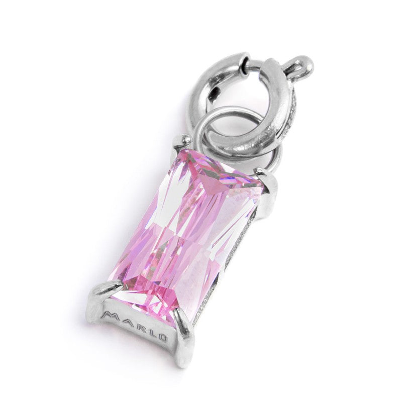 Charm con zircone baguette - Gioielleria Fondente