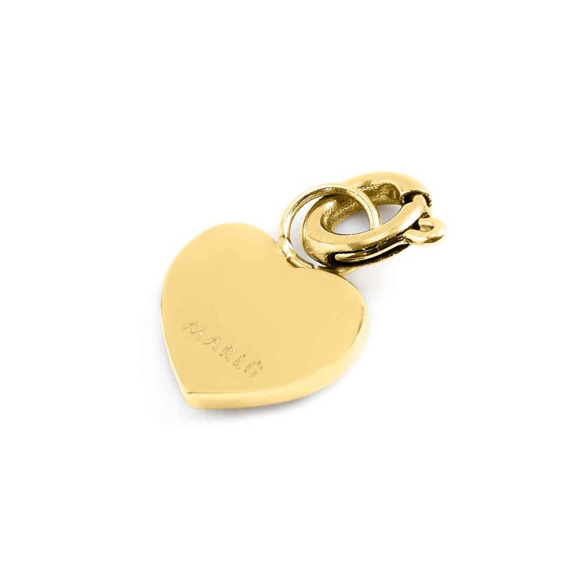 Charm cuore con cristalli