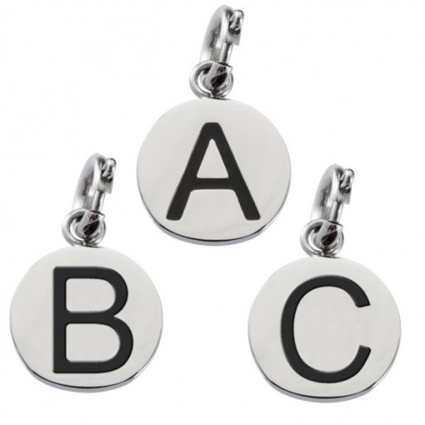 18CH011S Charm lettera S con smalto