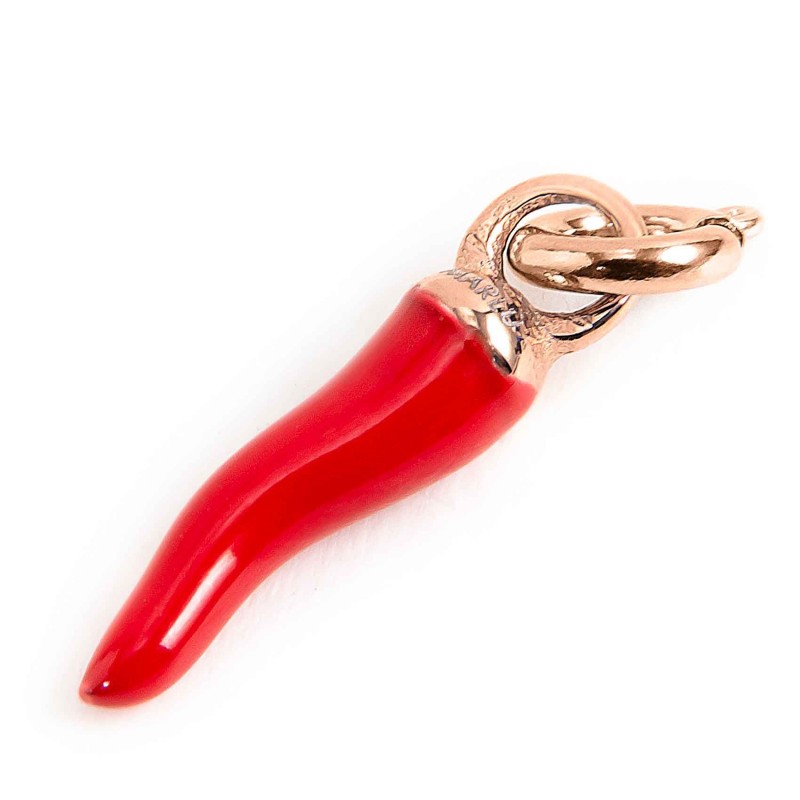 33ch0027r-r Charm corno rosso