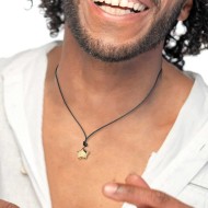 Collana cordino con stella