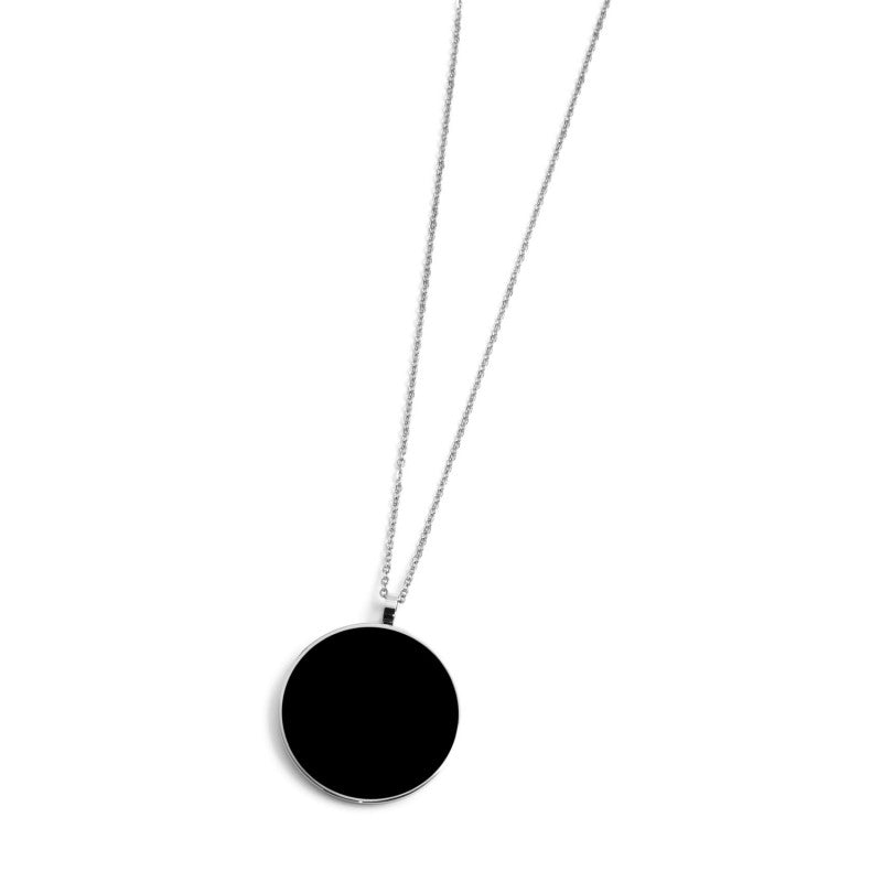 2co0053-n Collana con pendente acrilico nero