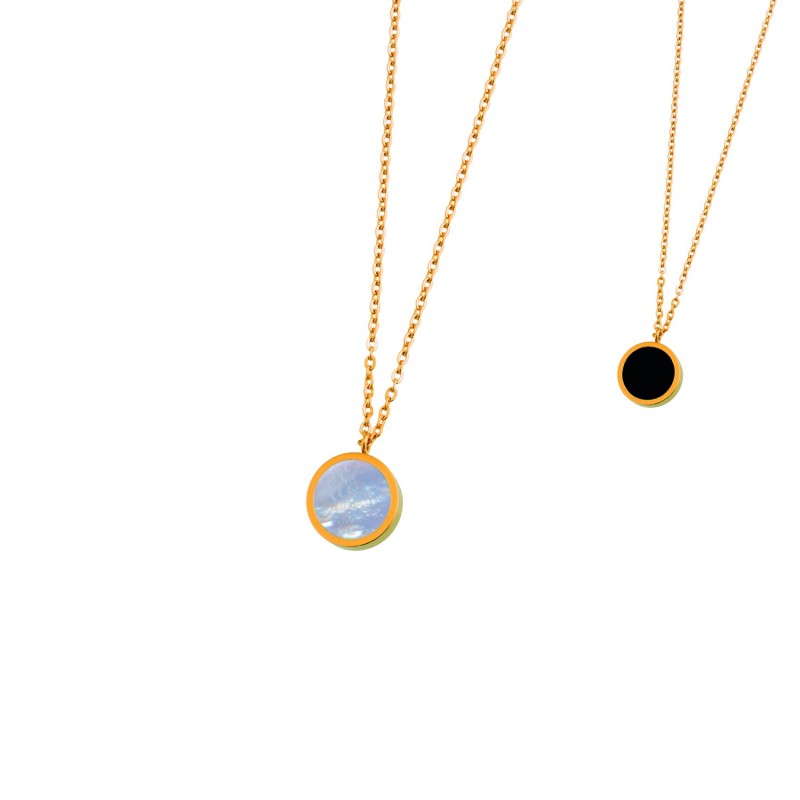 2cn0044g Collana acrilico e madreperla