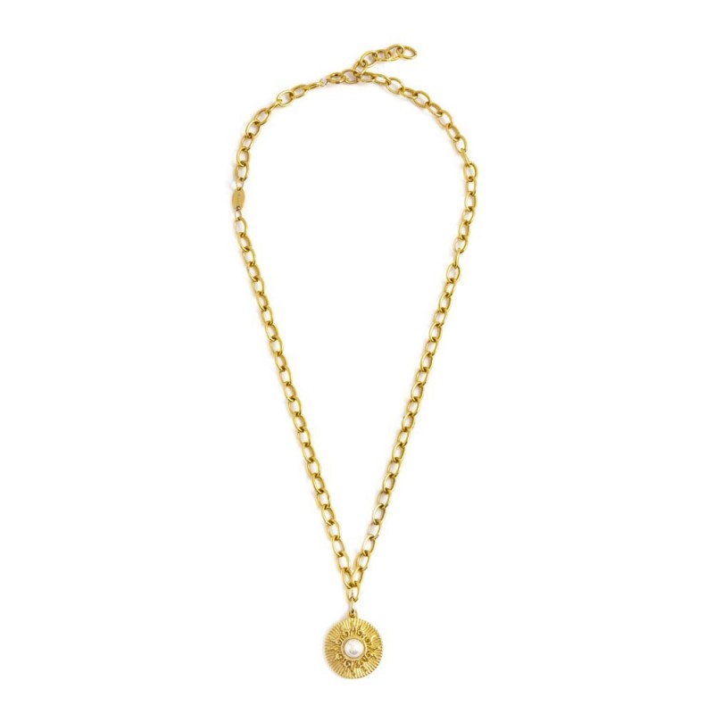 33cn0009g Collana catena con pendente sole