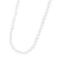 Collana catena con perle ovali