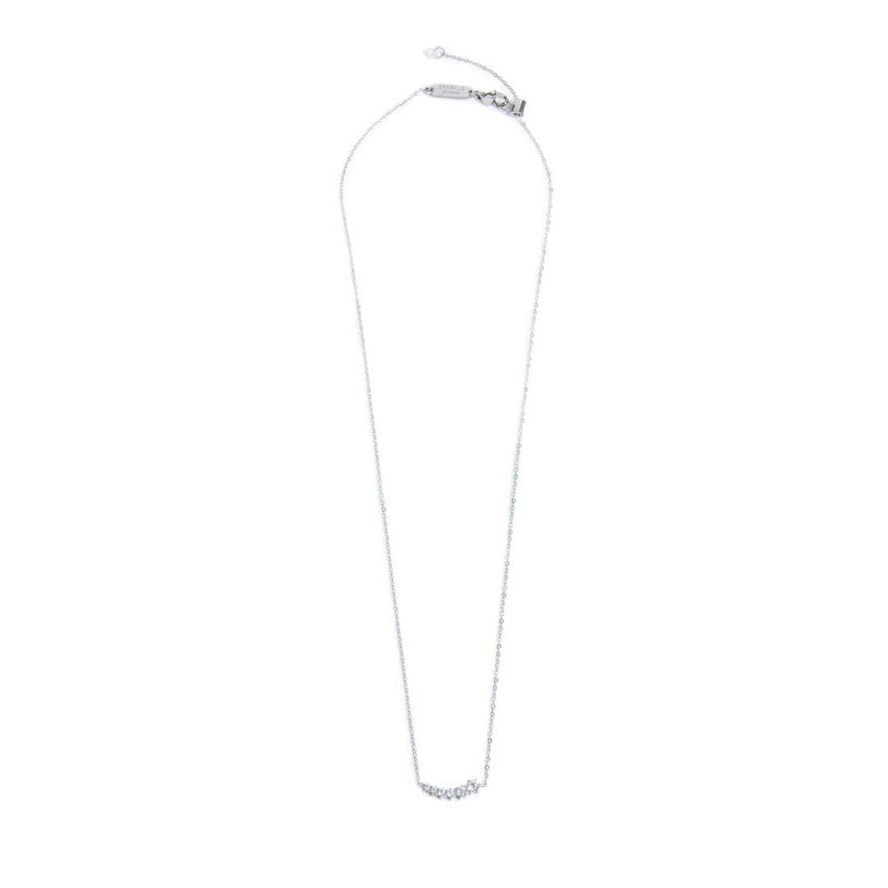 Collana catena cutting cross con zirconi centrali