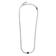 Collana catena snake con sfera centrale