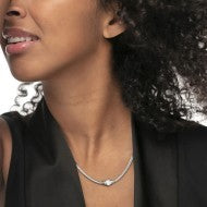 Collana catena snake con sfera centrale