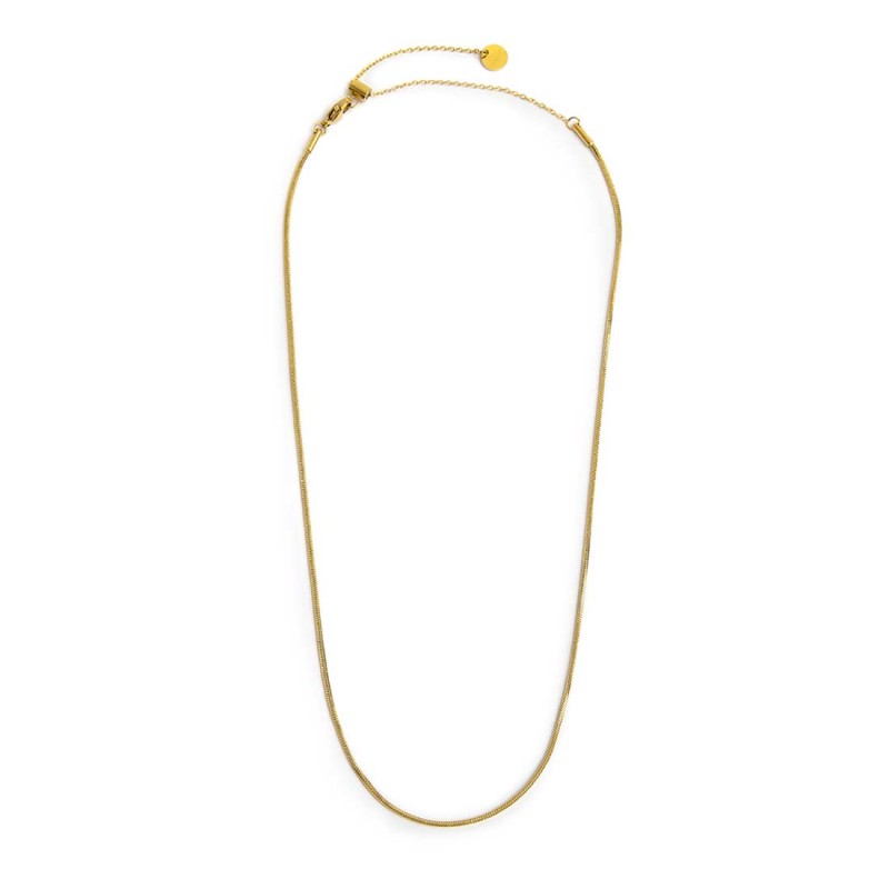 Collana catena snake quadrata