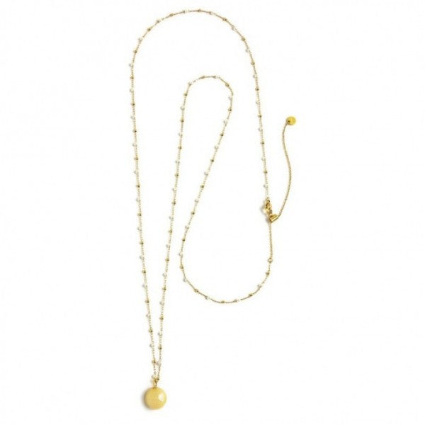 15CO012G-W COLLANA CHIAMA ANGELI CATENA PERLE/SFERE