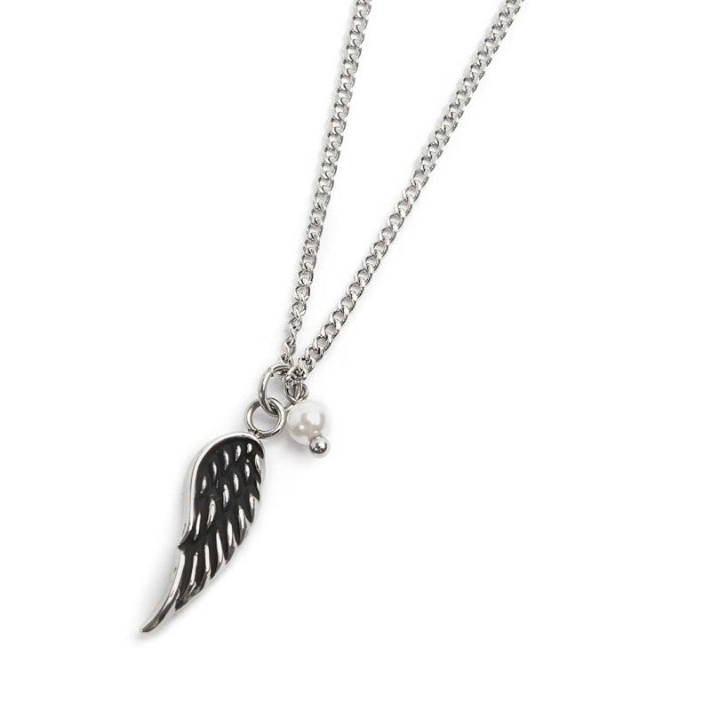 Collana con ala pendente e perla - Gioielleria Fondente
