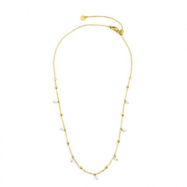 2co0069g-w COLLANA CON PERLE E SFERE