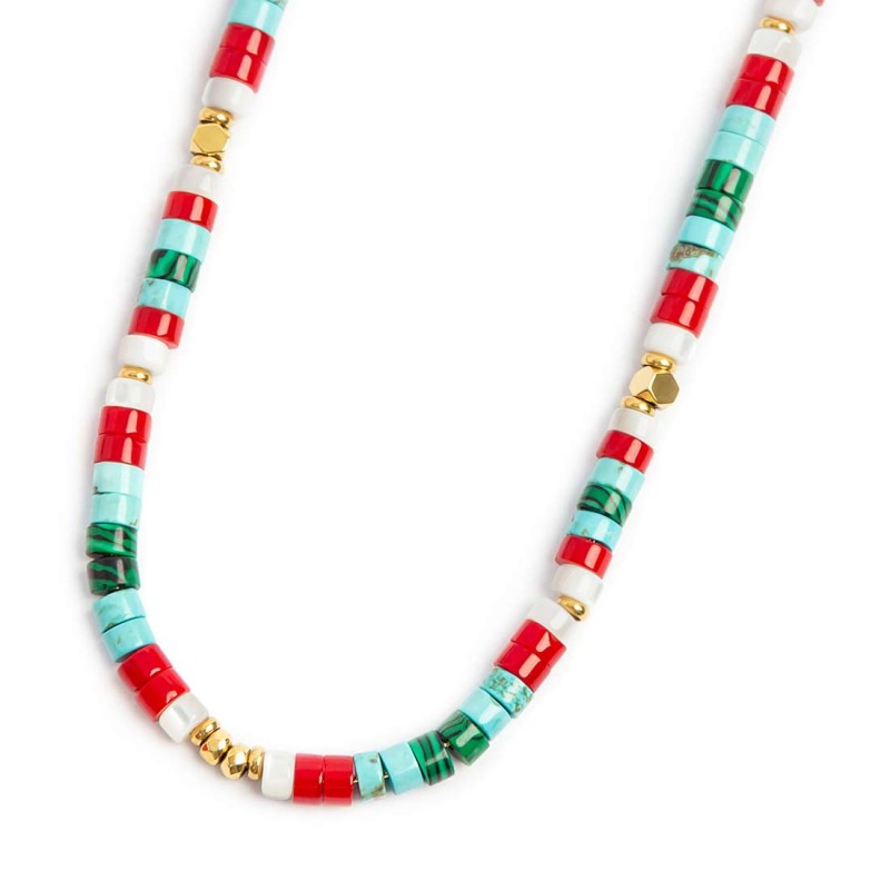Collana con pietre a rondelle - Gioielleria Fondente
