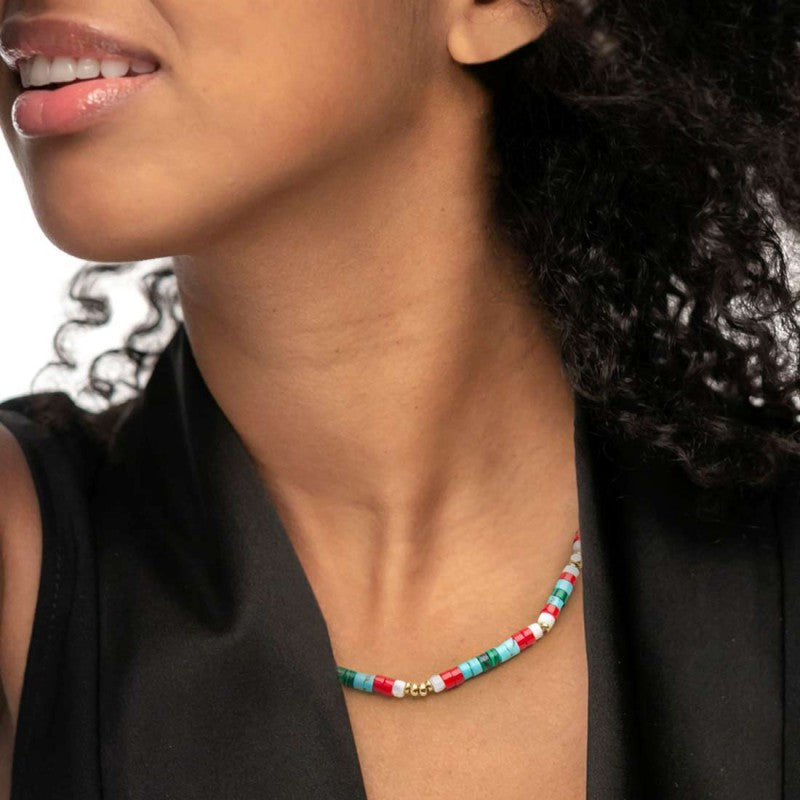 Collana con pietre a rondelle - Gioielleria Fondente