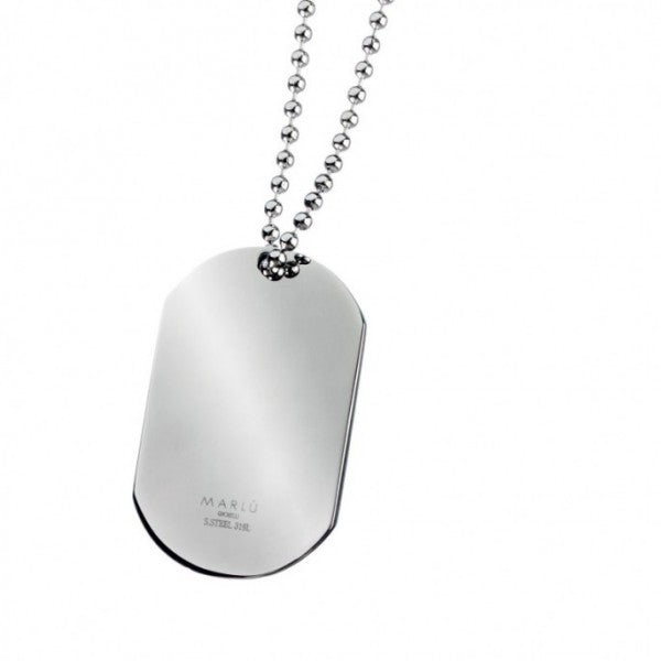4cn0052 Collana con targhetta militare