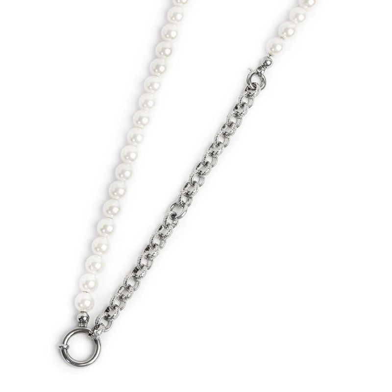 Collana perle con catena a sfere - Gioielleria Fondente