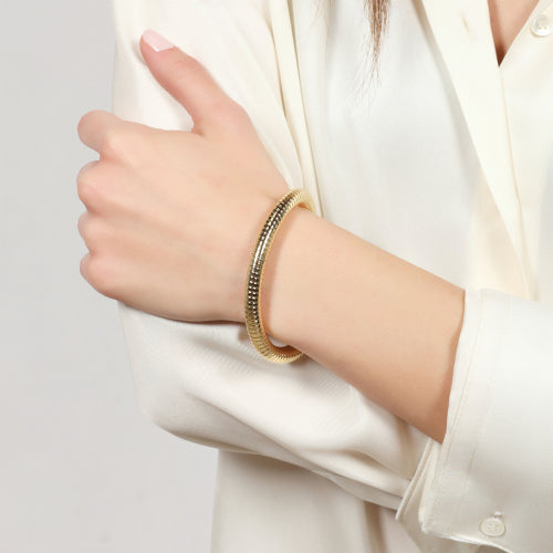 Bracciale rigido Tubogas dorato 2845