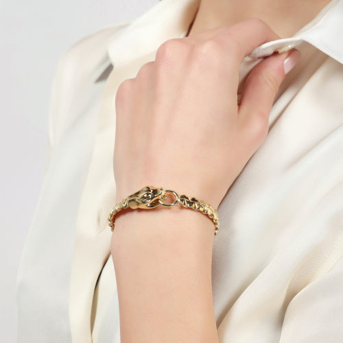 Bracciale con testa di serpente 2851