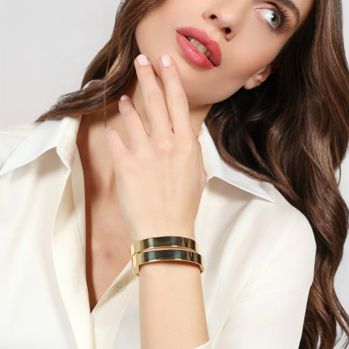 Bracciale Lux rigido dorato 2853