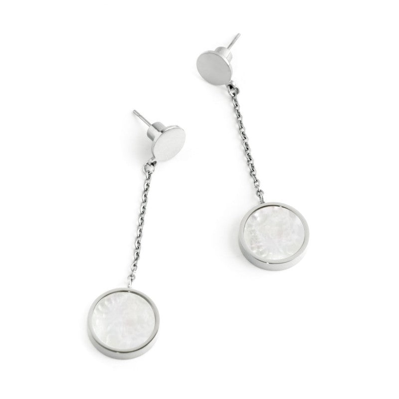 2or0043-w Orecchini pendente con madreperla